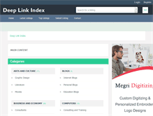Tablet Screenshot of deeplinkindex.com